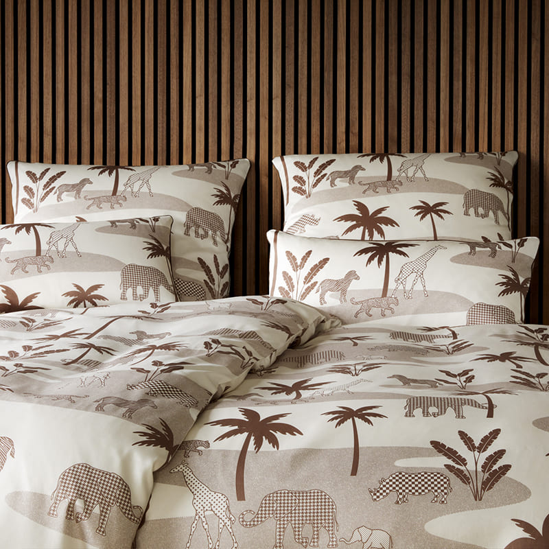 Satin-Bettwäsche 24546-Jungle Graphic (elegante) - Haimerl Bett & Heim Mainburg